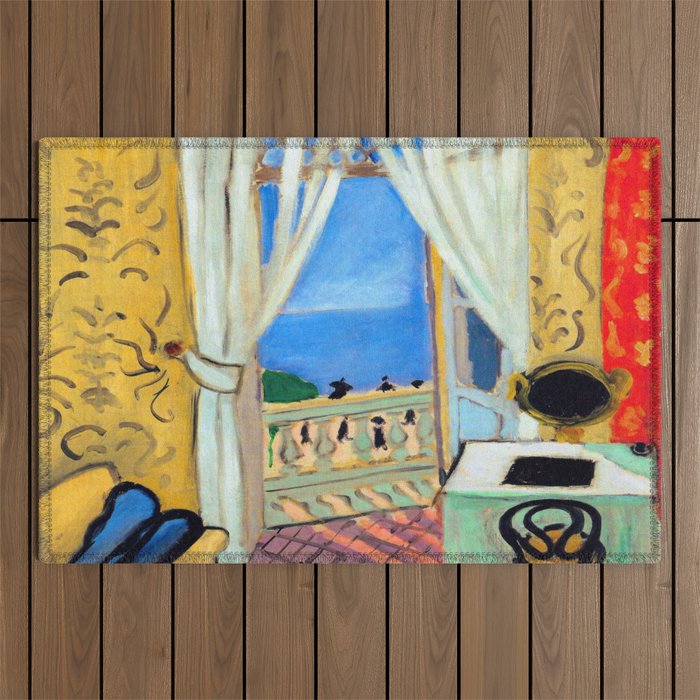 Henri Matisse Interior with a Violin Case Outdoor Rug Gallery Image 1