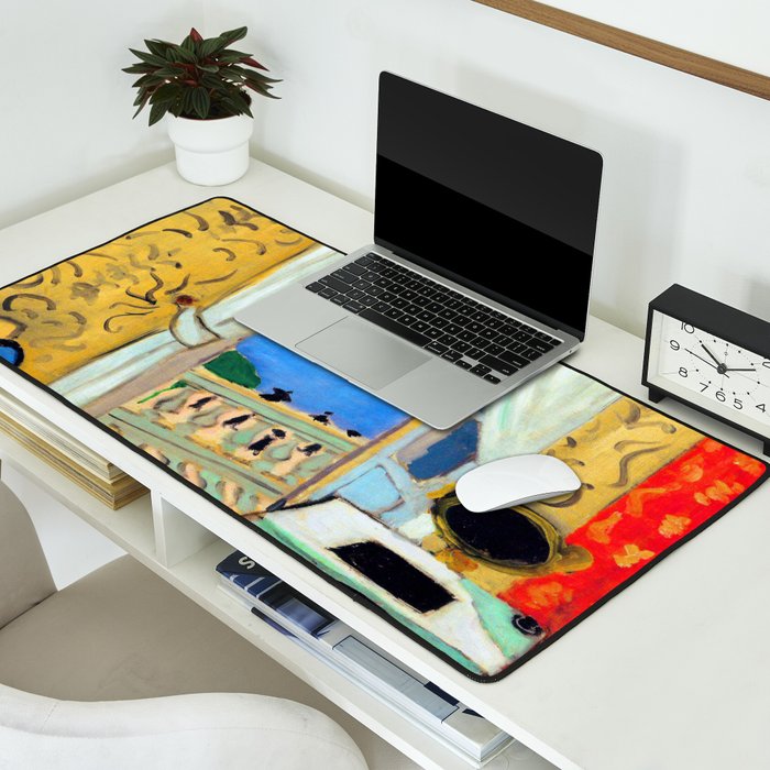 Henri Matisse Interior with a Violin Case Desk Mat Gallery Image 2