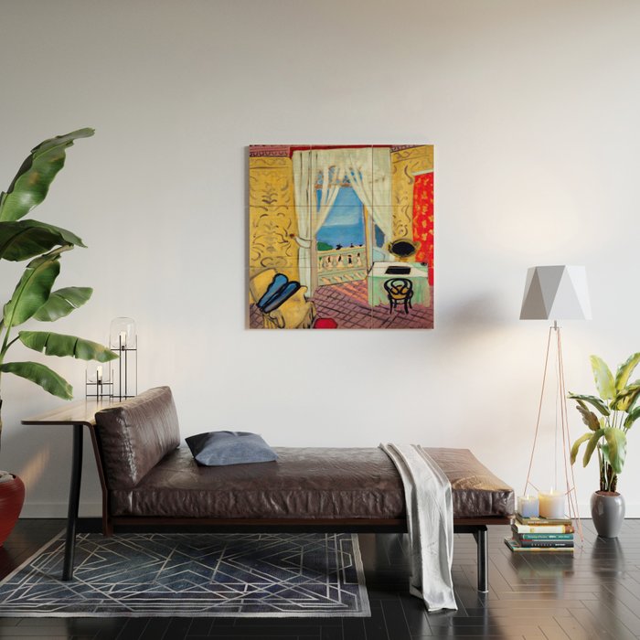 Henri Matisse Interior with a Violin Case Wood Wall Art Gallery Image 2
