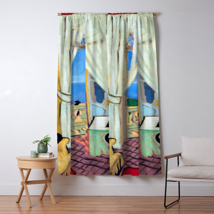 Henri Matisse Interior with a Violin Case Window Curtain Gallery Image 1