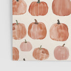 Mini Pumpkins Boho Autumn Cozy Fall Watercolor Illustration Poster Gallery Image 3