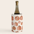 Mini Pumpkins Boho Autumn Cozy Fall Watercolor Illustration Wine Chiller Gallery Image 1