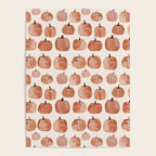 Mini Pumpkins Boho Autumn Cozy Fall Watercolor Illustration Poster Gallery Image 4