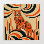 Tiger in the Woods Wood Wall Art Gallery Image 1