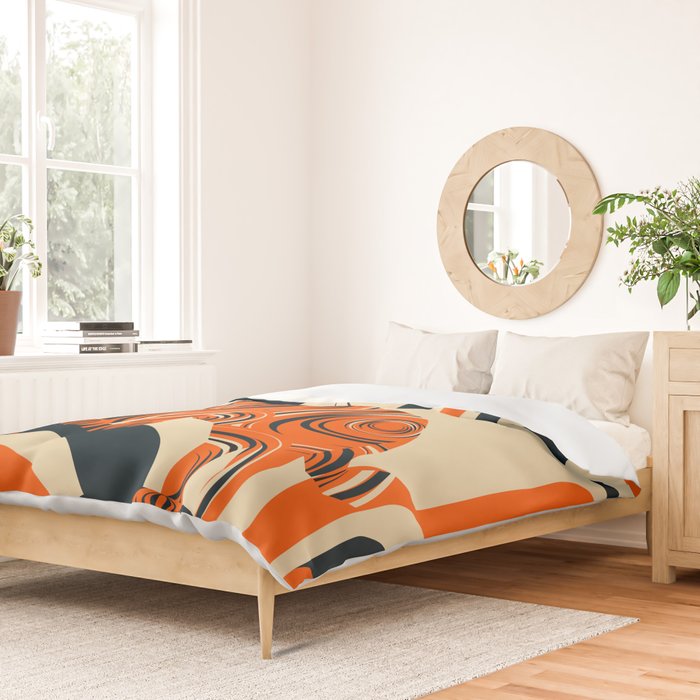Tiger in the Woods Duvet Cover Gallery Image 2