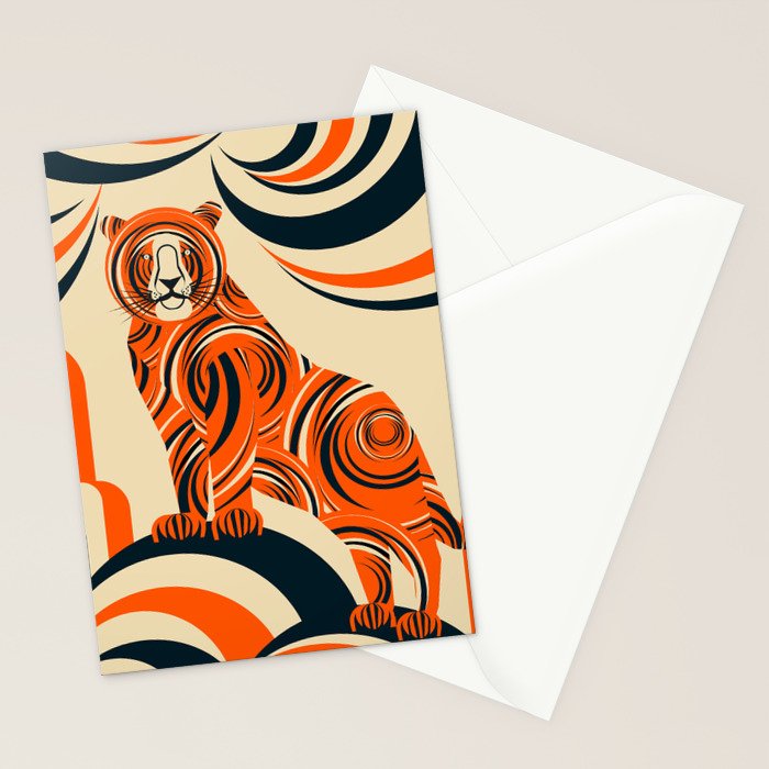 Tiger in the Woods Stationery Card Gallery Image 2