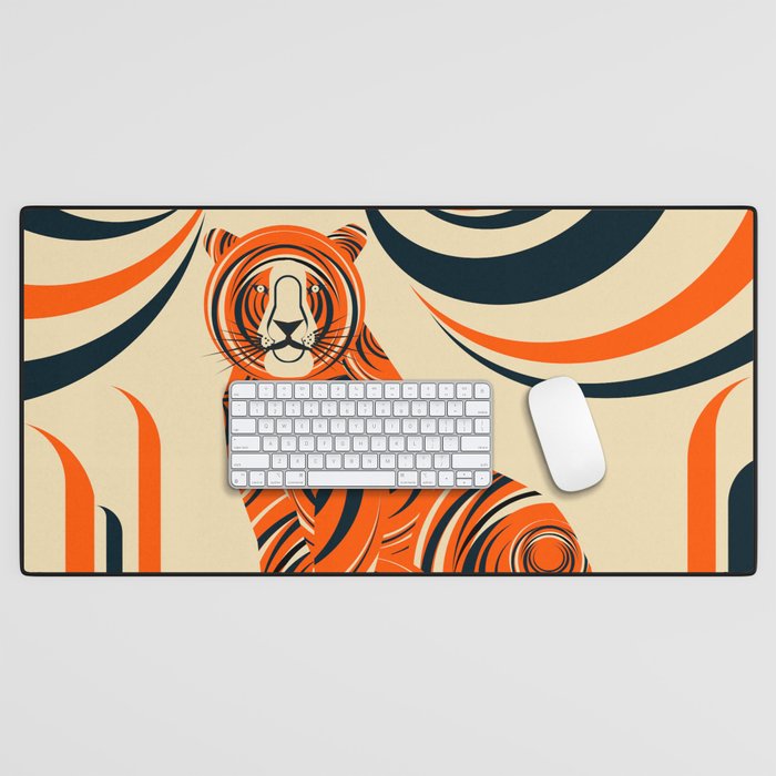 Tiger in the Woods Desk Mat Gallery Image 1