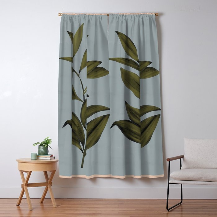 Abstract Art /Minimal Plant 77 Window Curtain Gallery Image 5