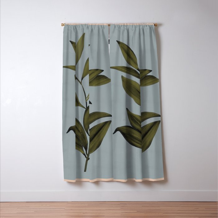 Abstract Art /Minimal Plant 77 Window Curtain Gallery Image 3