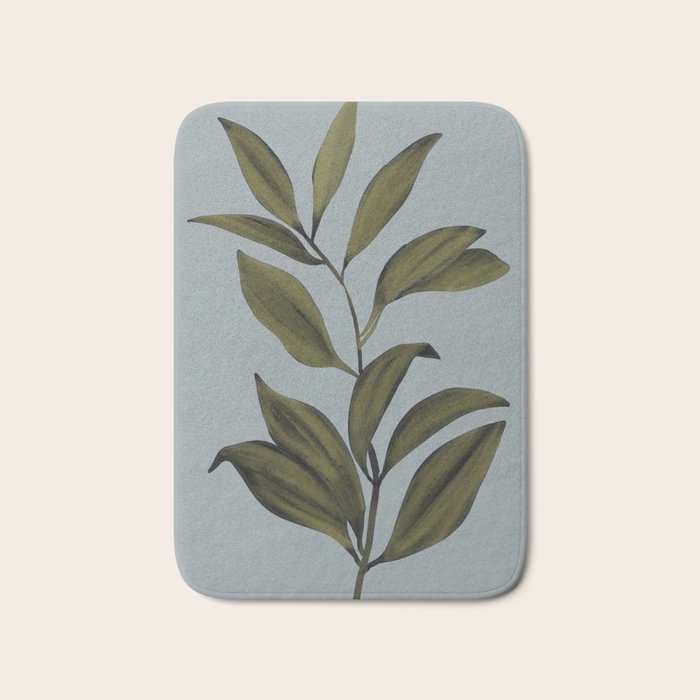 Abstract Art /Minimal Plant 77 Bath Mat Gallery Image 1