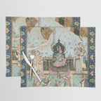 Persian Royal Court Dance Show Miniature Painting  Placemat Gallery Image 1