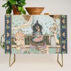 Persian Royal Court Dance Show Miniature Painting  Credenza Gallery Image 1