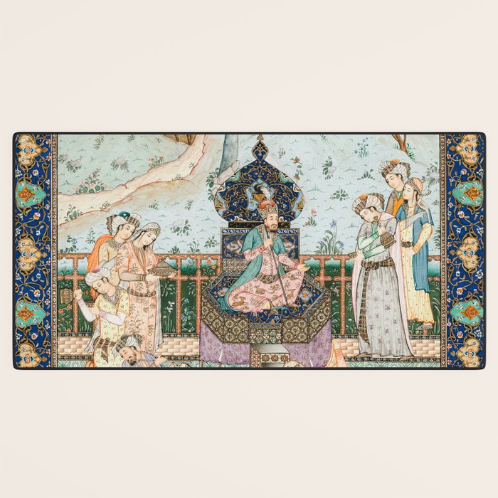 Persian Royal Court Dance Show Miniature Painting  Desk Mat Gallery Image 3