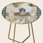 Persian Royal Court Dance Show Miniature Painting  Side Table Gallery Image 2