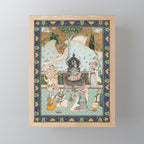 Persian Royal Court Dance Show Miniature Painting  Mini Art Print Gallery Image 1