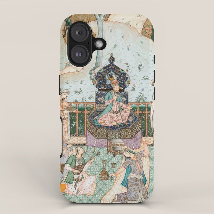 Persian Royal Court Dance Show Miniature Painting  iPhone Case Gallery Image 1