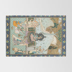 Persian Royal Court Dance Show Miniature Painting  Rug Gallery Image 2
