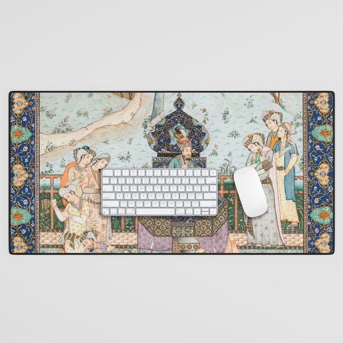 Persian Royal Court Dance Show Miniature Painting  Desk Mat Gallery Image 1