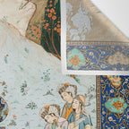 Persian Royal Court Dance Show Miniature Painting  Wall Tapestry Gallery Image 3