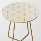 Golden Fan Leaf Art Deco Side Table Gallery Image 2