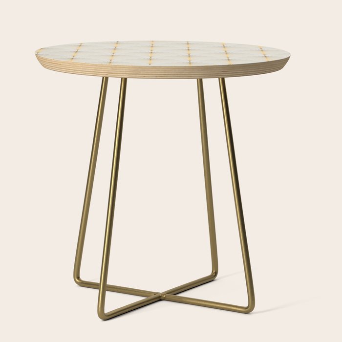 Golden Fan Leaf Art Deco Side Table Gallery Image 1