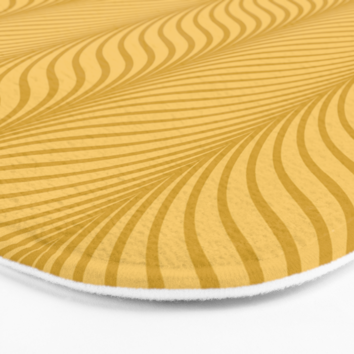 Elysian IX Golden Yellow Bath Mat Gallery Image 3