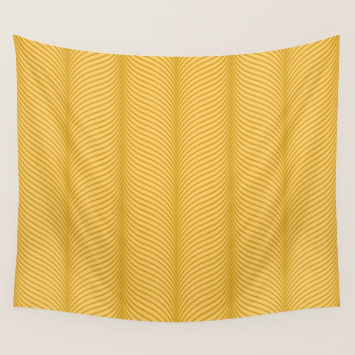 Elysian IX Golden Yellow Wall Tapestry Gallery Image 2