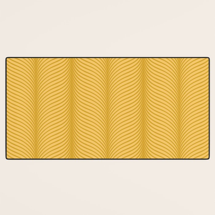 Elysian IX Golden Yellow Desk Mat Gallery Image 3