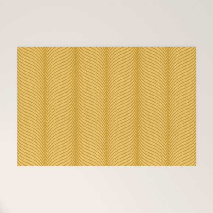 Elysian IX Golden Yellow Welcome Mat Gallery Image 1