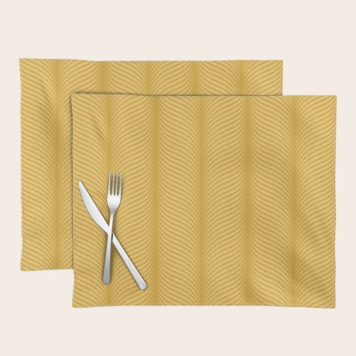 Elysian IX Golden Yellow Placemat Gallery Image 1