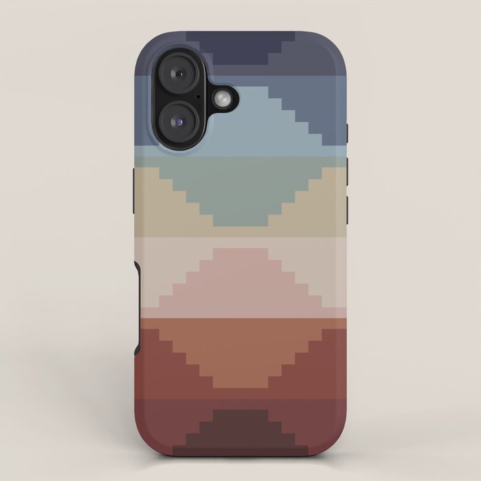 Geometric Aztec Pyramid Pattern III iPhone Case Gallery Image 1