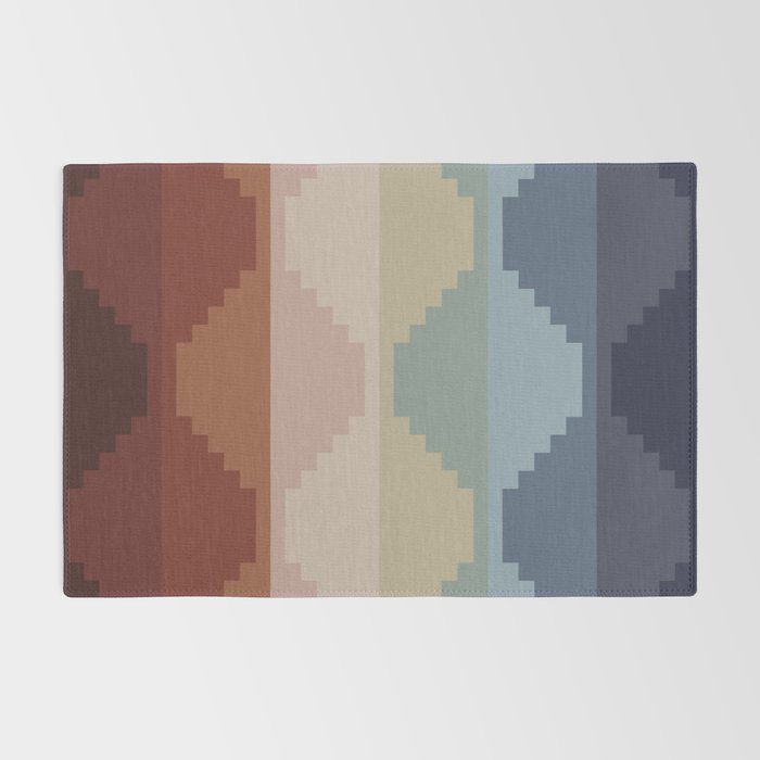 Geometric Aztec Pyramid Pattern III Rug Gallery Image 2