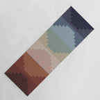 Geometric Aztec Pyramid Pattern III Yoga Mat Gallery Image 1