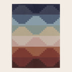 Geometric Aztec Pyramid Pattern III Poster Gallery Image 4