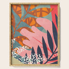 Abstract Boho Tropical Foliage 2 Serving Tray Gallery Image 1