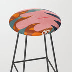 Abstract Boho Tropical Foliage 2 Stool Gallery Image 2