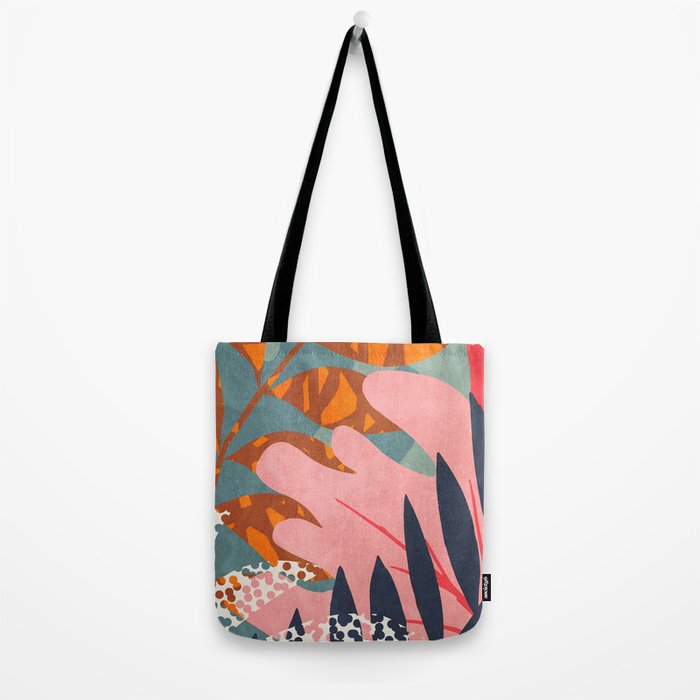 Abstract Boho Tropical Foliage 2 Tote Bag Gallery Image 2
