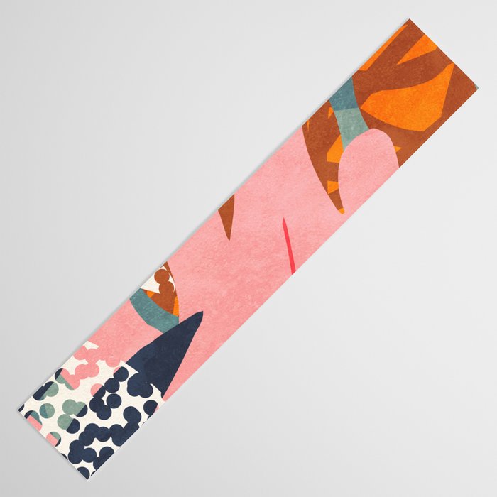 Abstract Boho Tropical Foliage 2 Table Runner Gallery Image 3