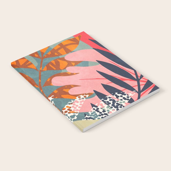 Abstract Boho Tropical Foliage 2 Notebook Gallery Image 1