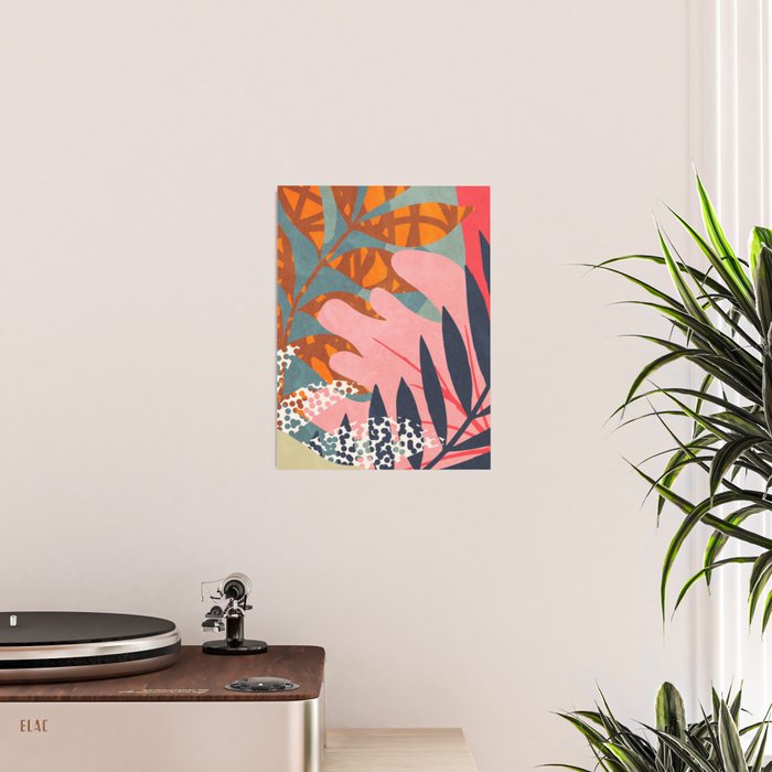 Abstract Boho Tropical Foliage 2 Poster Gallery Image 2