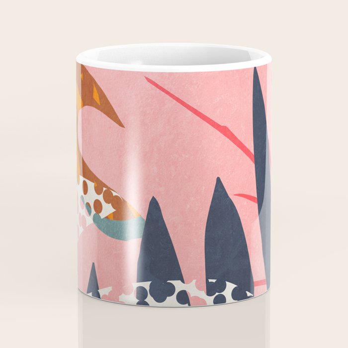 Abstract Boho Tropical Foliage 2 Coffee Mug Gallery Image 4