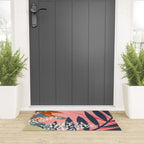 Abstract Boho Tropical Foliage 2 Welcome Mat Gallery Image 3