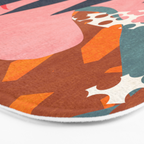 Abstract Boho Tropical Foliage 2 Bath Mat Gallery Image 3
