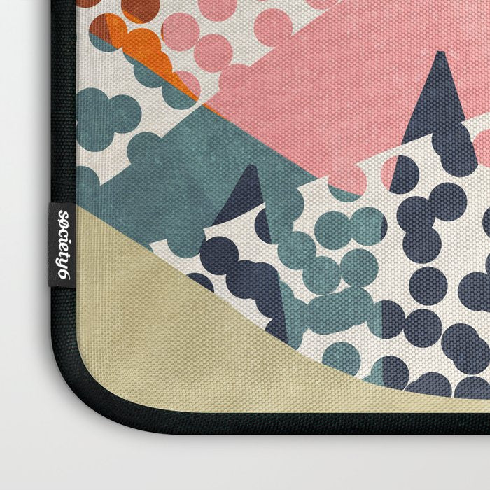 Abstract Boho Tropical Foliage 2 Laptop Sleeve Gallery Image 3