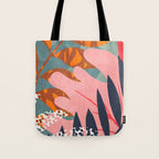 Abstract Boho Tropical Foliage 2 Tote Bag Gallery Image 1