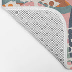 Abstract Boho Tropical Foliage 2 Bath Mat Gallery Image 2