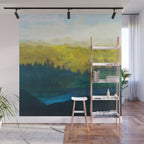 Mountain Lake Wall Mural Gallery Image 1