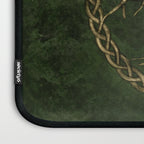 Tree of life -Yggdrasil -green and gold Laptop Sleeve Gallery Image 3