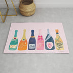 Champagne Bottles - Pink Ver. Rug Gallery Image 1