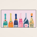 Champagne Bottles - Pink Ver. Desk Mat Gallery Image 3